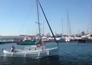Yelkenli Sangırli Pendik Marinadan Çıkıyor