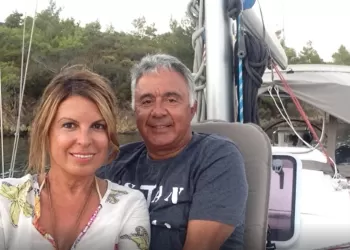 Kaptan Atılay Topel ve Eşi Nükhet Topel Yelkenlileri My Way ile Yunan Adalarında